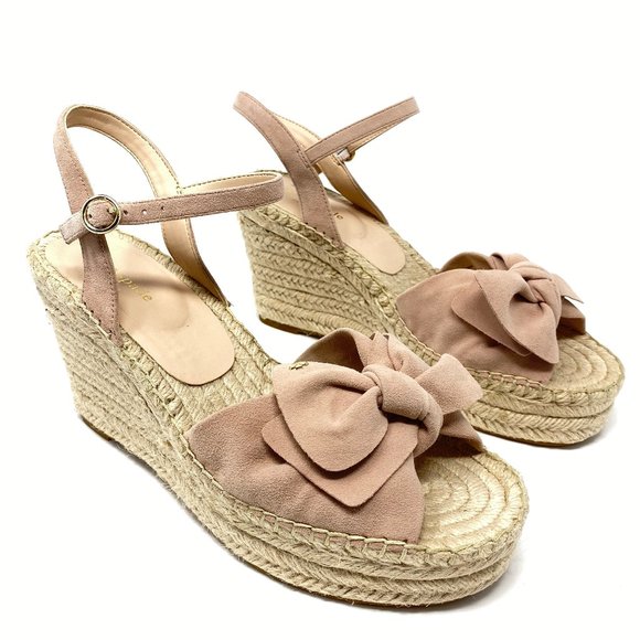 kate spade Shoes - Kate Spade Fanni Espadrille Wedge Sandals Pink